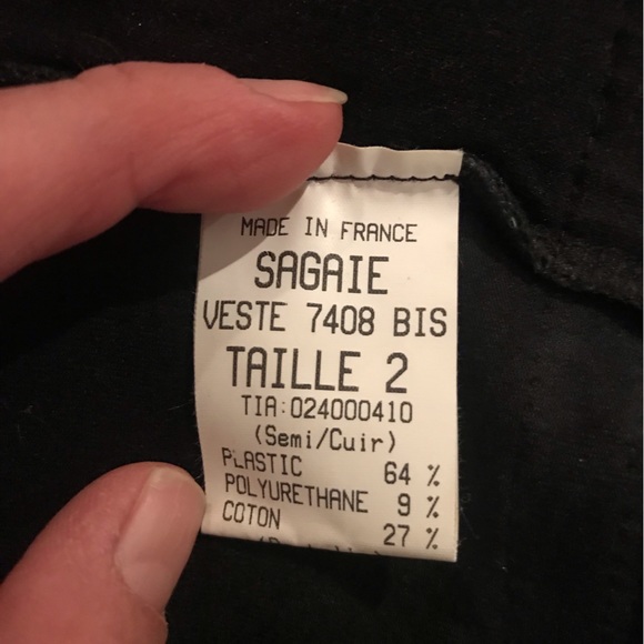 Lace & leather blouse - Picture 3 of 6